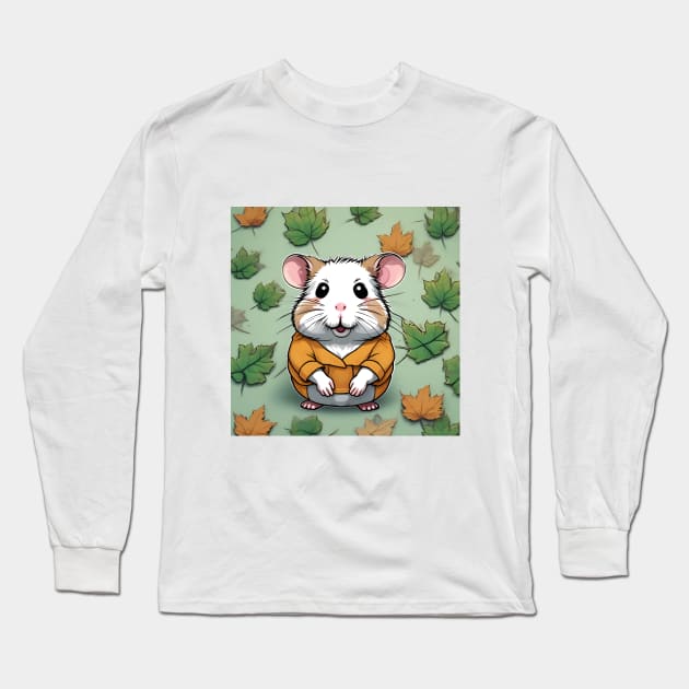 Hamster in Nature Long Sleeve T-Shirt by I-LAYDA